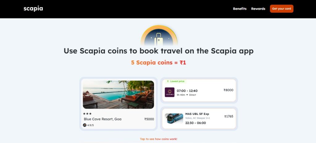 Scapia Credit Card Reward Points Value