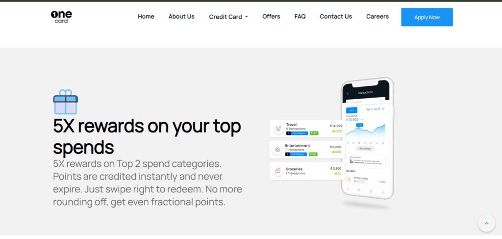 OneCard Metal Credit Card Reward