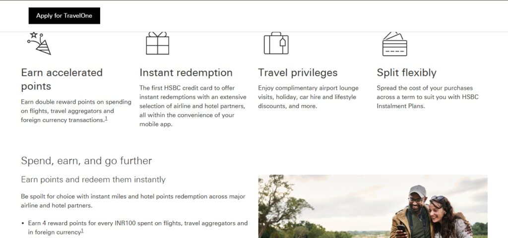 hsbc travelone credit card benefits