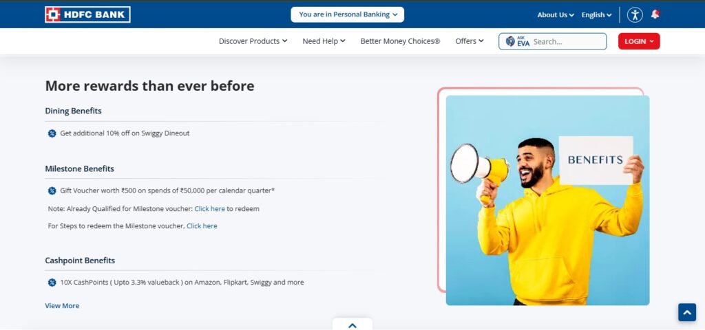 hdfc moneyback credit card offers